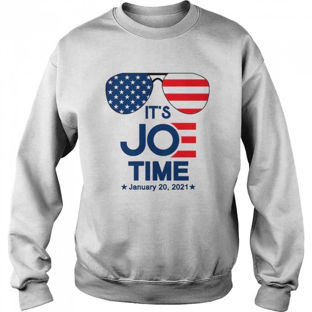 Glasses American Flag Its Joe Time January 20 2021 Sweatshirt